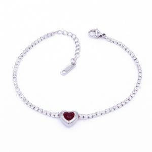 Stainless Steel Stone Bracelet - KB202692-HR