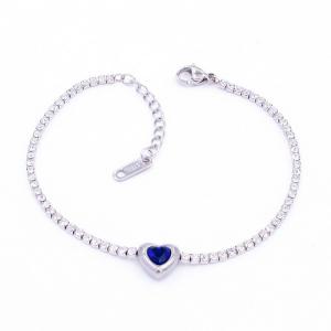 Stainless Steel Stone Bracelet - KB202696-HR