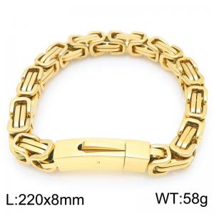 Stainless Steel Gold-plating Bracelet - KB202810-KFC