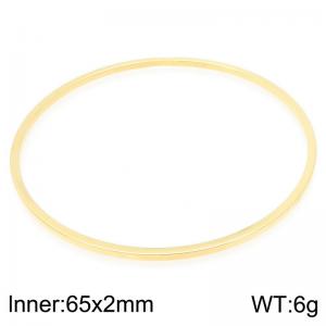 Stainless Steel Gold-plating Bangle - KB203097-LO