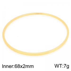 Stainless Steel Gold-plating Bangle - KB203103-LO