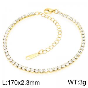 Stainless Steel Stone Bracelet - KB203558-Z