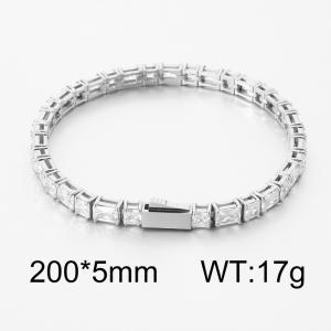 Stainless Steel Stone Bracelet - KB204447-CALY