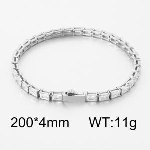 Stainless Steel Stone Bracelet - KB204448-CALY