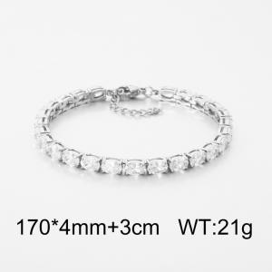 Stainless Steel Stone Bracelet - KB204455-CALY