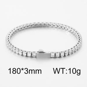 Stainless Steel Stone Bracelet - KB204457-CALY