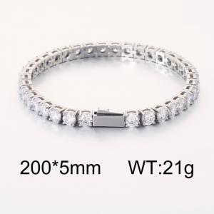 Stainless Steel Stone Bracelet - KB204460-CALY