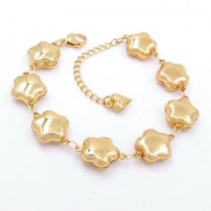 Stainless Steel Gold-plating Bracelet - KB204575-AQ