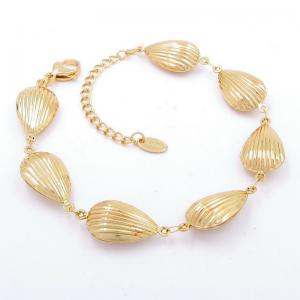 Stainless Steel Gold-plating Bracelet - KB204577-AQ