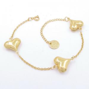 Stainless Steel Gold-plating Bracelet - KB204579-AQ