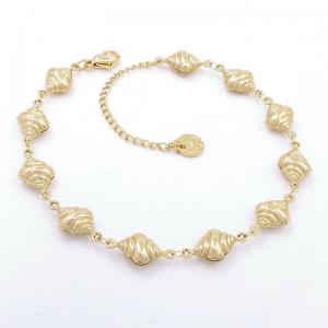 Stainless Steel Gold-plating Bracelet - KB204581-AQ