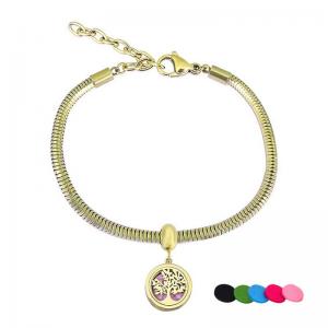 Stainless Steel Gold-plating Bracelet - KB204795-PA