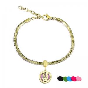 Stainless Steel Gold-plating Bracelet - KB204800-PA