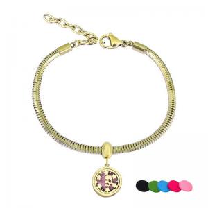 Stainless Steel Gold-plating Bracelet - KB204815-PA