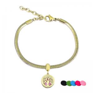 Stainless Steel Gold-plating Bracelet - KB204821-PA