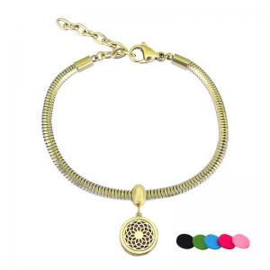 Stainless Steel Gold-plating Bracelet - KB204822-PA
