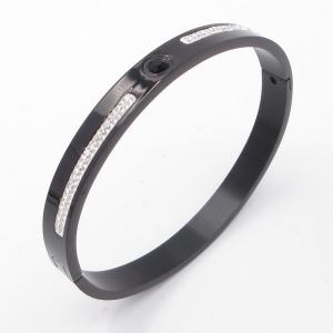 Stainless Steel Stone Bangle - KB205232-ZY