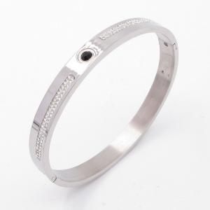 Stainless Steel Stone Bangle - KB205233-ZY