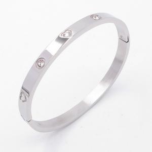 Stainless Steel Stone Bangle - KB205240-ZY