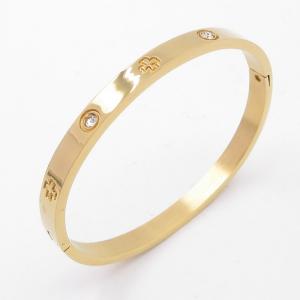 Stainless Steel Stone Bangle - KB205243-ZY