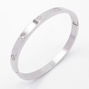 Stainless Steel Stone Bangle - KB205244-ZY