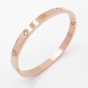 Stainless Steel Stone Bangle - KB205245-ZY