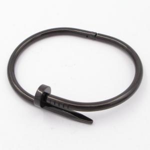 Stainless Steel Black-plating Bangle - KB205250-ZY
