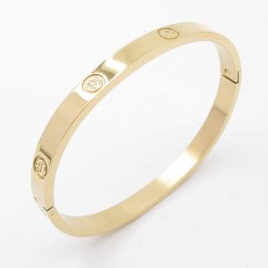 Stainless Steel Gold-plating Bangle - KB205256-ZY