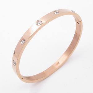 Stainless Steel Stone Bangle - KB205260-ZY
