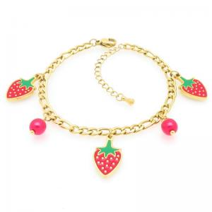 Stainless Steel Gold-plating Bracelet - KB205279-HM