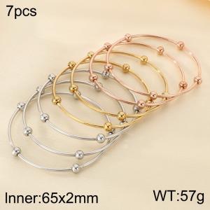 Stainless Steel Gold-plating Bangle - KB205441-LO