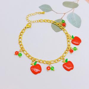 Stainless Steel Gold-plating Bracelet - KB205830-SXSJ
