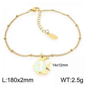 Personalized and fashionable stainless steel ocean style tropical fish bracelet - KB205986-Z