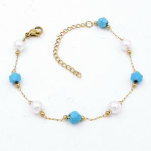 Stainless Steel Gold-plating Bracelet - KB206038-KJ