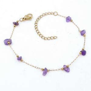 Stainless Steel Gold-plating Bracelet - KB206039-KJ