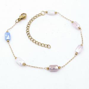 Stainless Steel Gold-plating Bracelet - KB206040-KJ