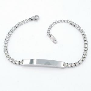 Stainless Steel Stone Bracelet - KB206482-HR