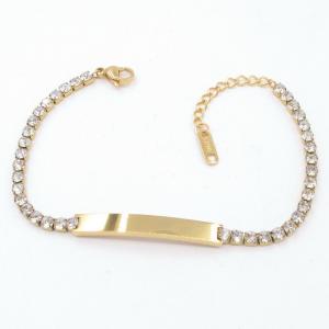 Stainless Steel Stone Bracelet - KB206483-HR