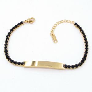 Stainless Steel Stone Bracelet - KB206484-HR