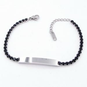 Stainless Steel Stone Bracelet - KB206485-HR