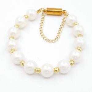 Bead Bracelet - KB206579-WH