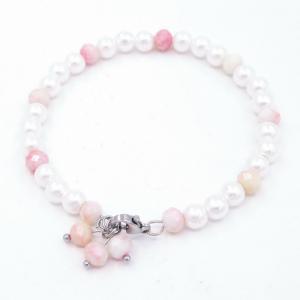 Bead Bracelet - KB206582-WH