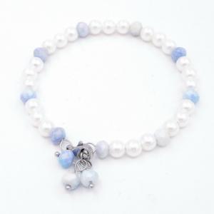 Bead Bracelet - KB206583-WH