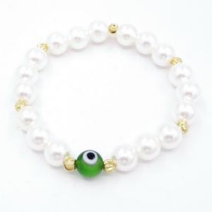 Bead Bracelet - KB206584-WH