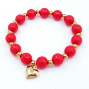 Bead Bracelet - KB206585-WH