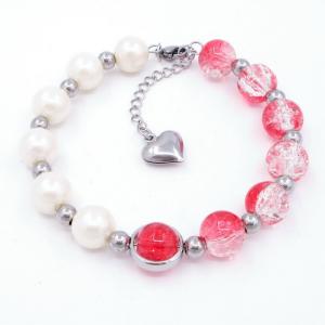Bead Bracelet - KB206591-WH
