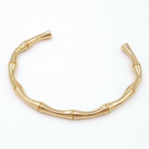 Stainless Steel Gold-plating Bangle - KB206593-WH