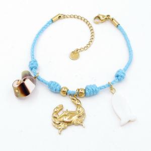 Stainless Steel Gold-plating Bracelet - KB206632-HM