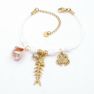 Stainless Steel Gold-plating Bracelet - KB206633-HM