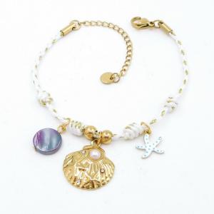 Stainless Steel Gold-plating Bracelet - KB206634-HM
